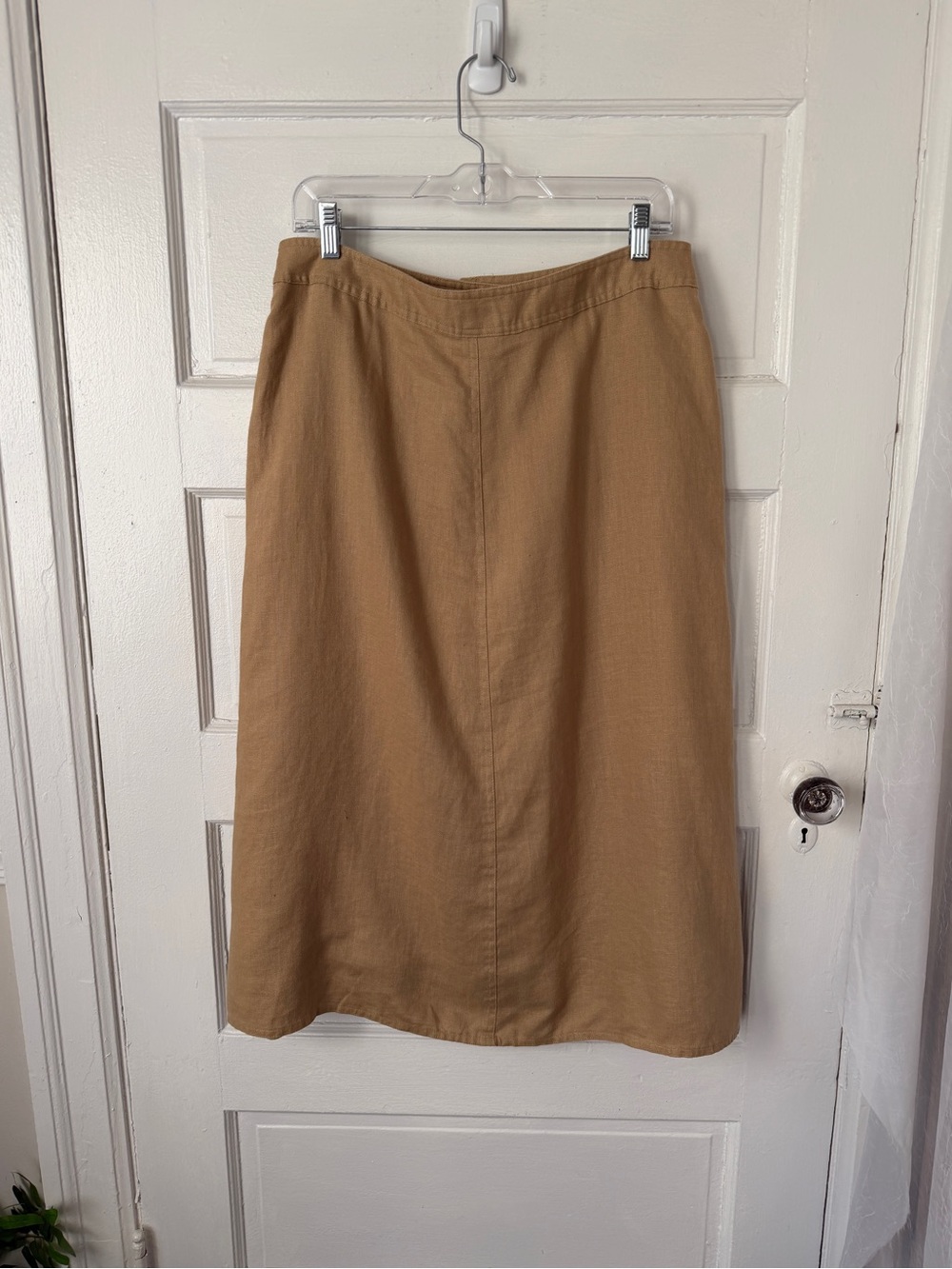 Ralph Lauren NWT Linen Button Front Midi Skirt Pockets Heritage Preppy Teacher - Picture 7 of 14